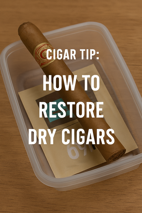 🩺 Cigar Tip: How to Restore Dry Cigars (The Right Way)