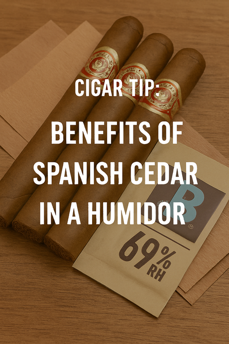🌲Cigar Tip: Benefits of Spanish Cedar in a Humidor