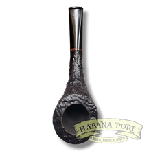 Load image into Gallery viewer, Estate Pipe - Dr. Dan #07 - Becker Sandblasted Oliphant (3 Clubs)