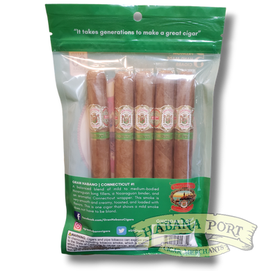 Gran Habano Connecticut #1 Churchill 7x48 5ct Pack