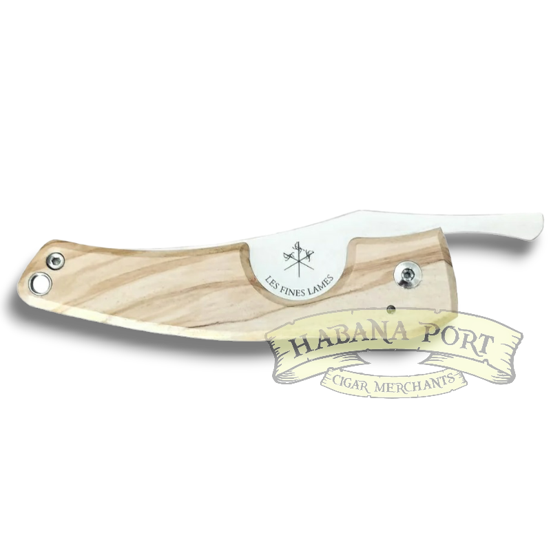 Les Fines Lames Le Petit Cigar Knife Olive Wood