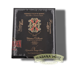 Load image into Gallery viewer, A Fuente Opus X Toymaker's Vintage Series 2021 Forbidden Oscuro Fuente Fuente 5ct + A Fuente Casa Cuba Divine Inspiration 30ct