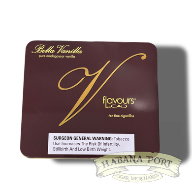 CAO Flavours Bella Vanilla Cigarillos Tin 10ct 4x30