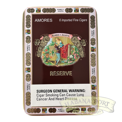 Romeo y Julieta Reserve Amores 6ct Tin 4x33