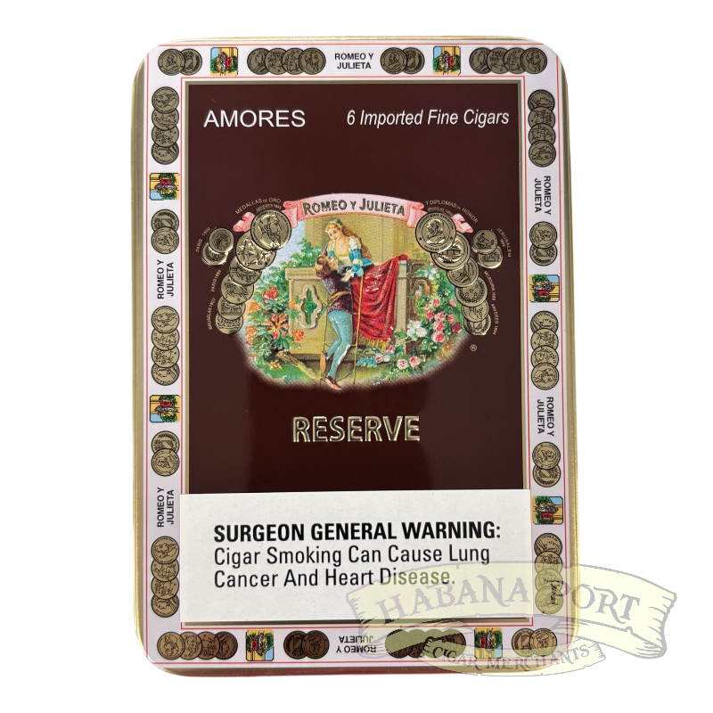 Romeo y Julieta Reserve Amores 6ct Tin 4x33