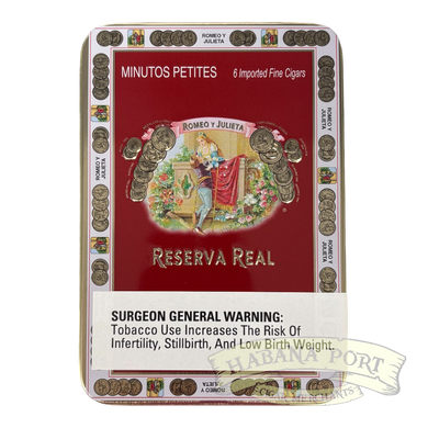 Romeo y Julieta Reserva Real Minutos Petites 6ct Tin 4x33