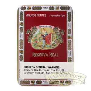 Romeo y Julieta Reserva Real Minutos Petites 6ct Tin 4x33