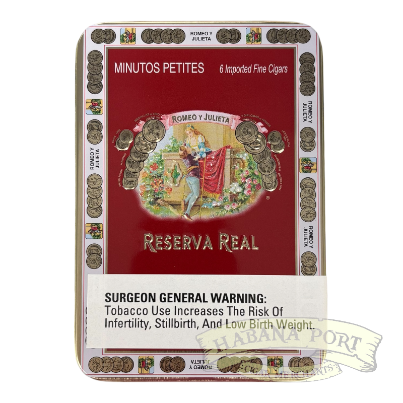 Romeo y Julieta Reserva Real Minutos Petites 6ct Tin 4x33
