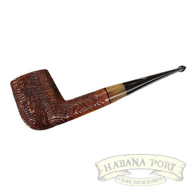 Estate Pipe - Dr. Dan #21 Ser Jacopo Billard Rusticated with Horn Shank