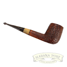Load image into Gallery viewer, Estate Pipe - Dr. Dan #21 Ser Jacopo Billard Rusticated with Horn Shank
