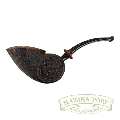 Estate Pipe - Dr. Dan #17 Il Duca Rusticated Nautilus (DDD)