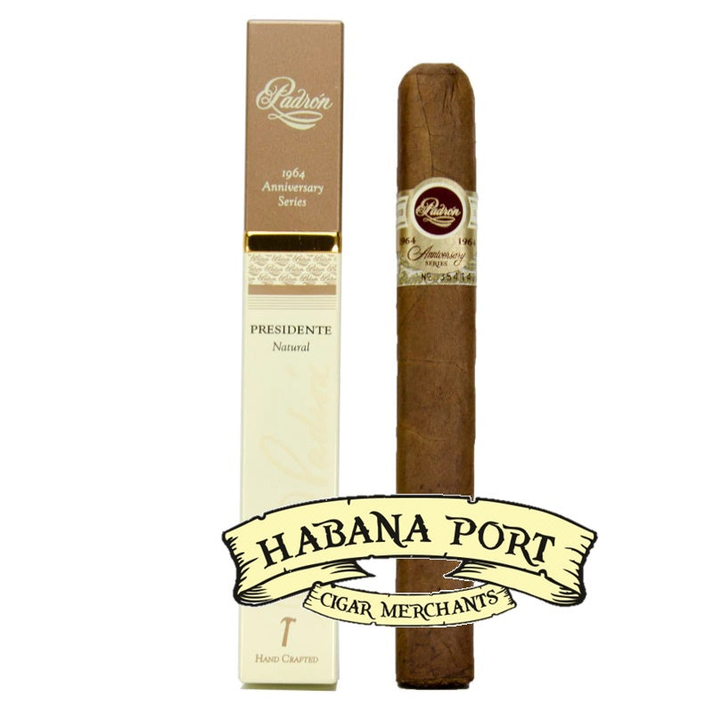 Padron 1964 Natural Presidente Square Tubo 6x50